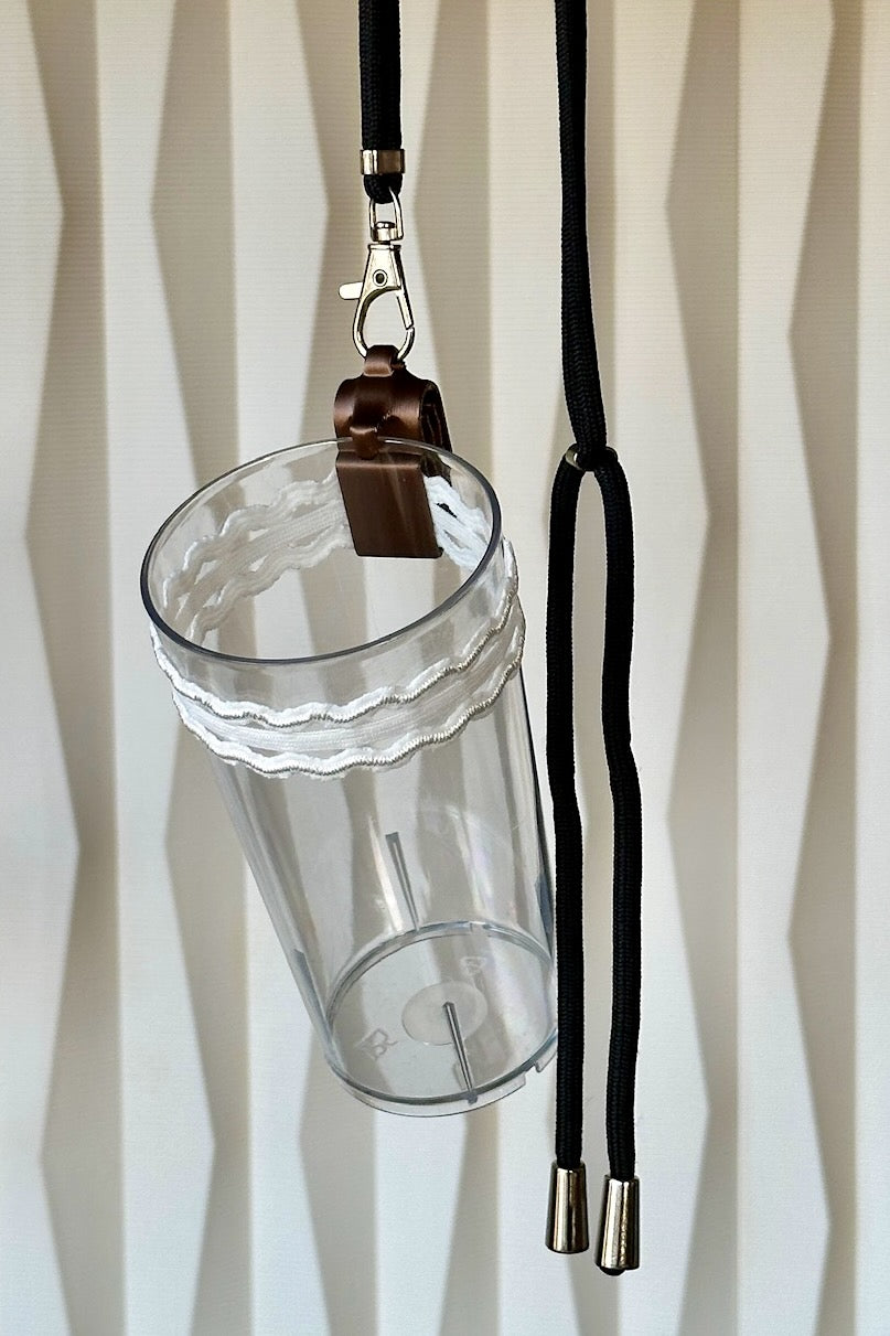 "Ooh La La" Clip A Cup with Luxury Lanyard