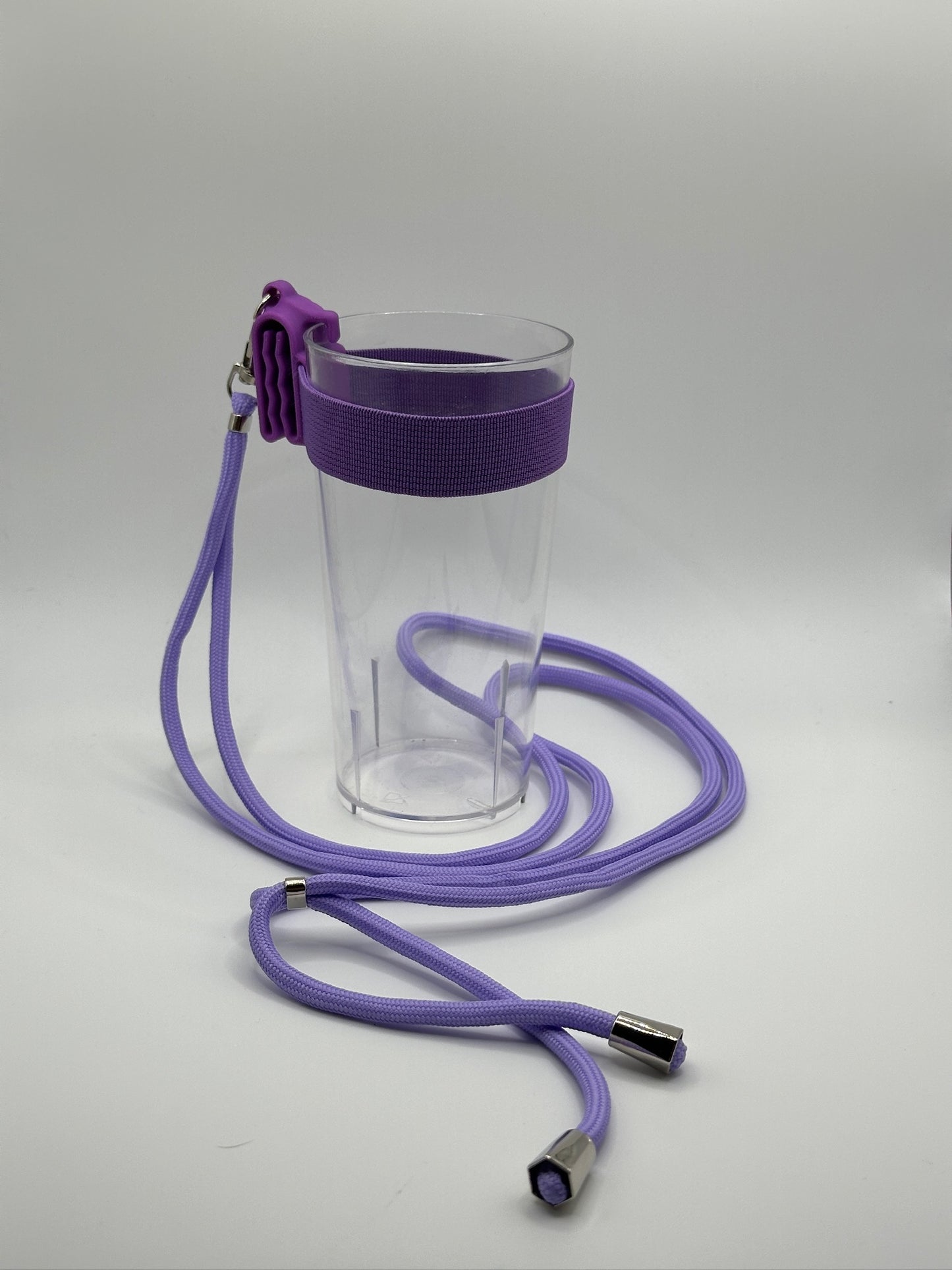 "Pretty Purple" Clip A Cup with Luxury Lanyard