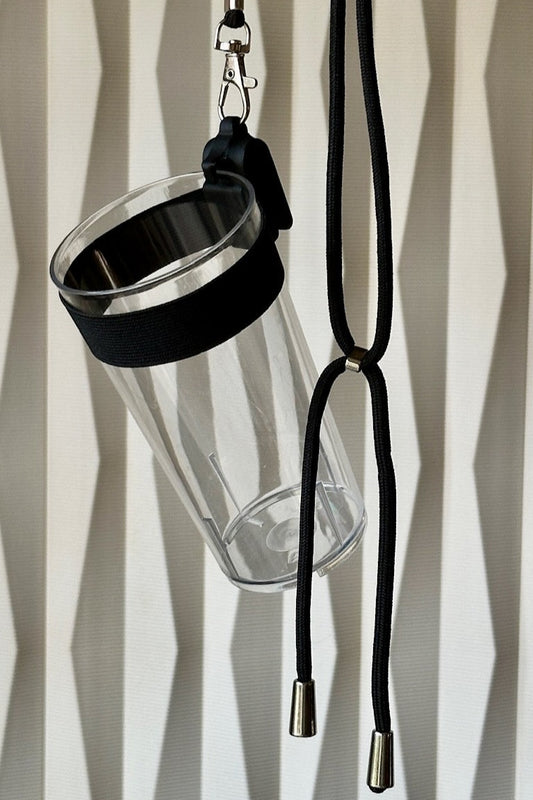 "Night" Clip A Cup with Luxury Lanyard