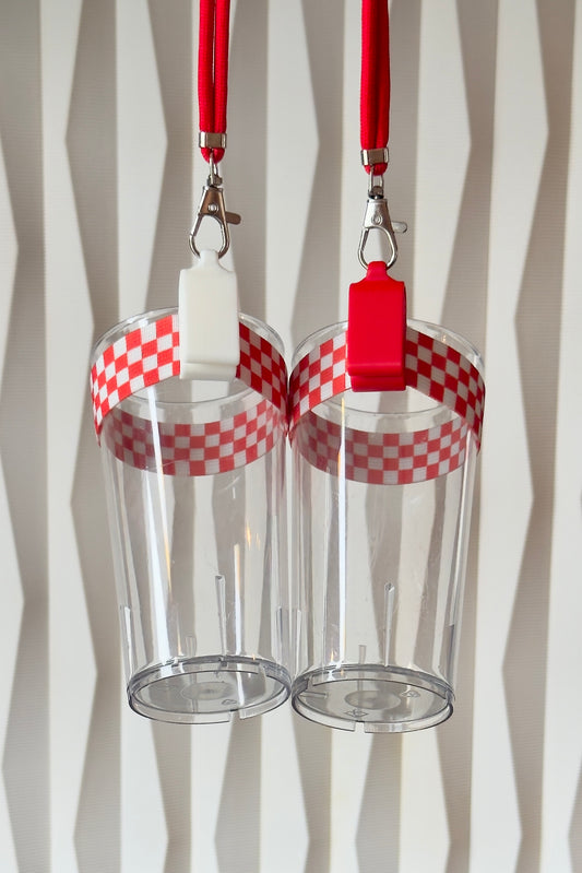 „Rheinischer Karneval“ Clip A Cup mit luxuriösem Schlüsselband