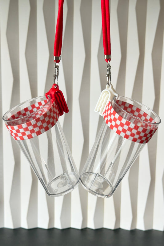 „Rheinischer Karneval“ Clip A Cup mit luxuriösem Schlüsselband