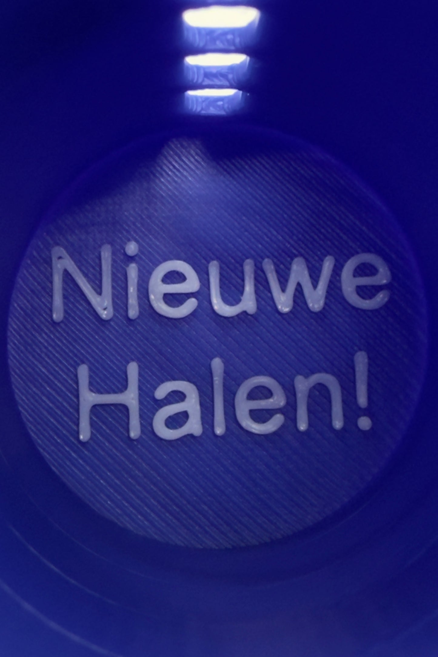 Porte-jetons « Bold Blue » avec Lanière de Luxe