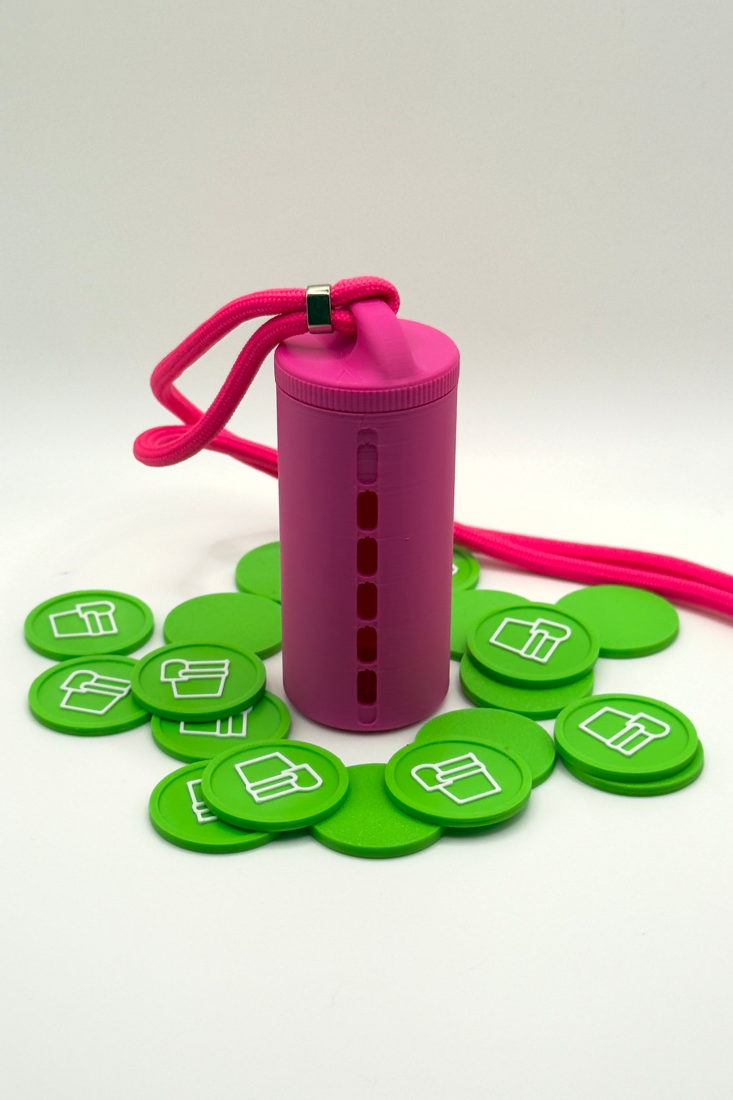 Porte-jetons « Pinky Promise » avec Lanière de Luxe