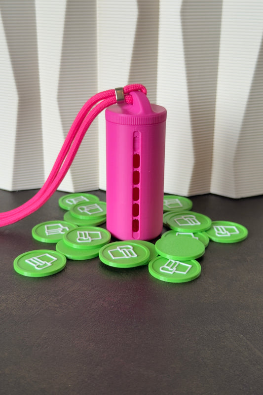 Porte-jetons « Pinky Promise » avec Lanière de Luxe