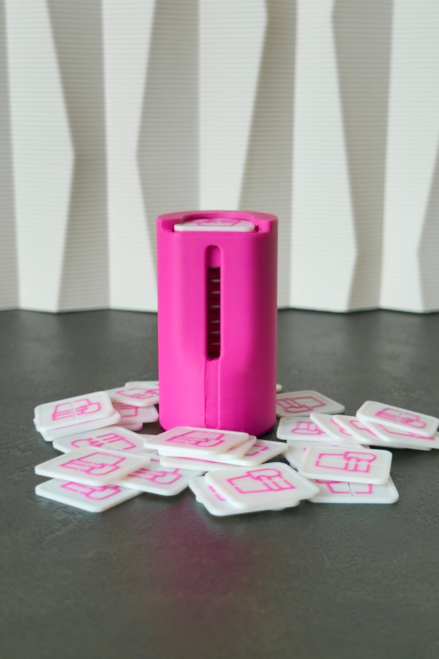 Porte-jetons « Pinky Promise » avec Ressort les Jetons Carrées