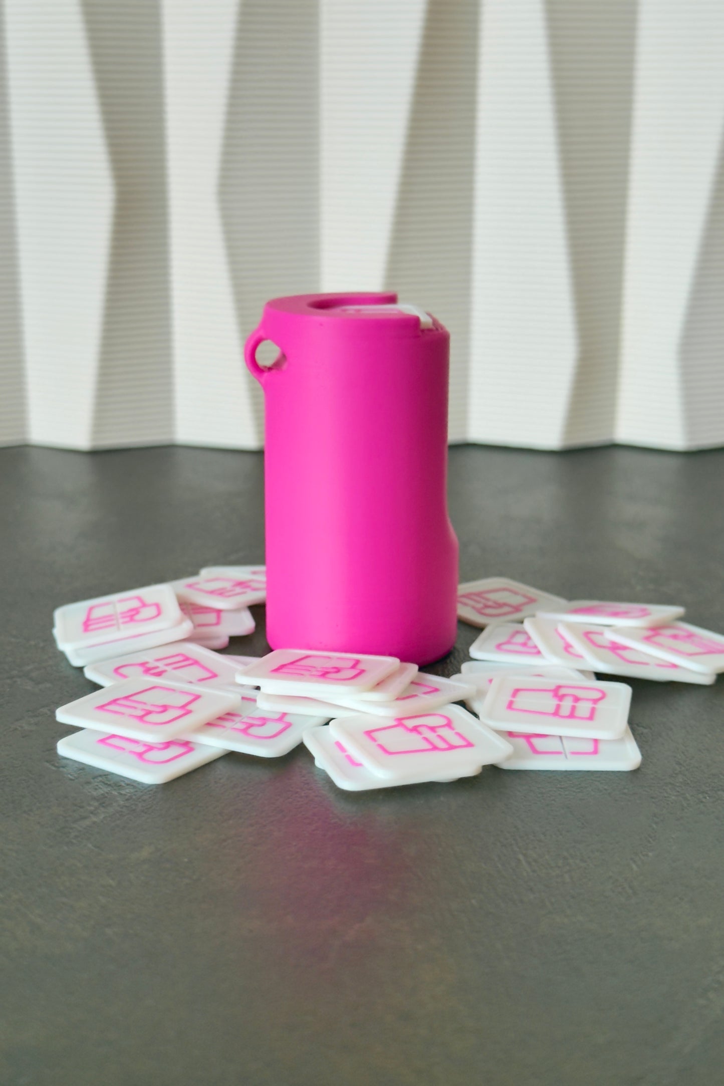 Porte-jetons « Pinky Promise » avec Ressort les Jetons Carrées