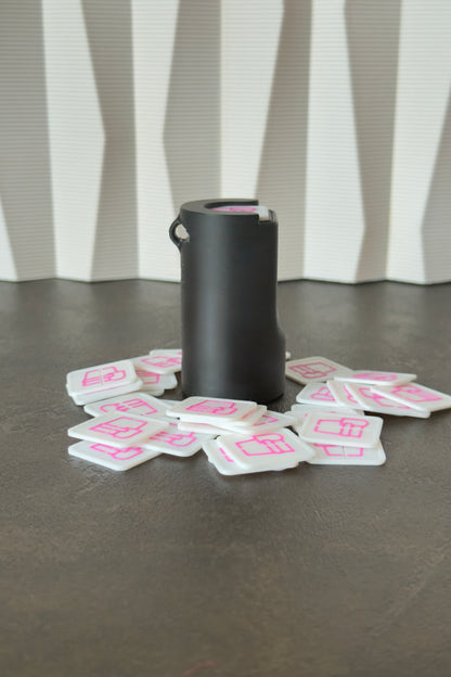 Porte-jetons « Night » avec Ressort pour les Jetons Carrées