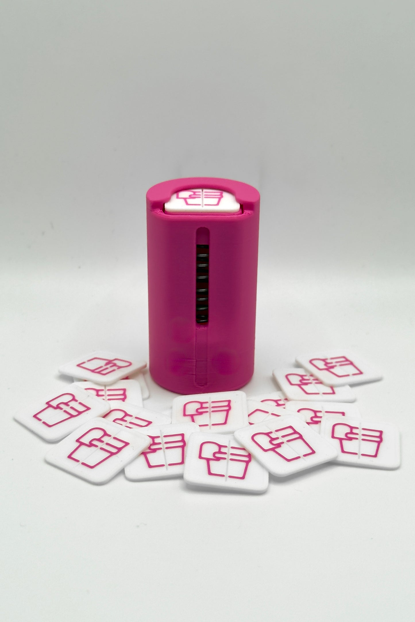 Porte-jetons « Pinky Promise » avec Ressort les Jetons Carrées