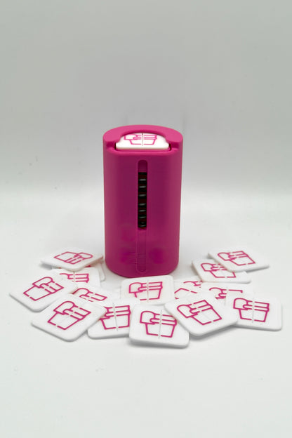 Porte-jetons « Pinky Promise » avec Ressort les Jetons Carrées