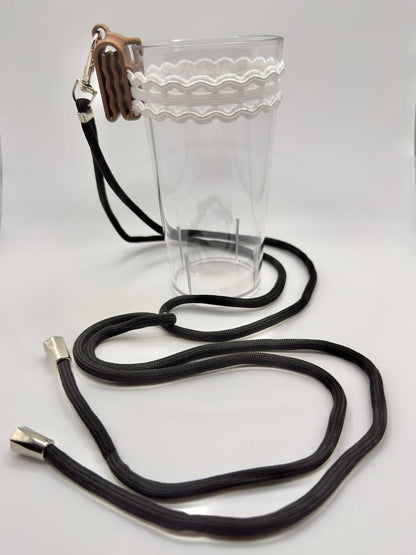 "Ooh La La" Clip A Cup with Luxury Lanyard